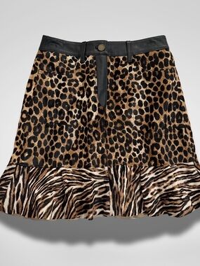 Michael by Michael Kors Leopard Skirt